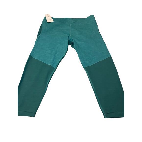 NWT‎ Outdoor Voices Women 3XL Move Free 3/4 Cropped Legging Teal Green Heathered - Picture 3 of 16